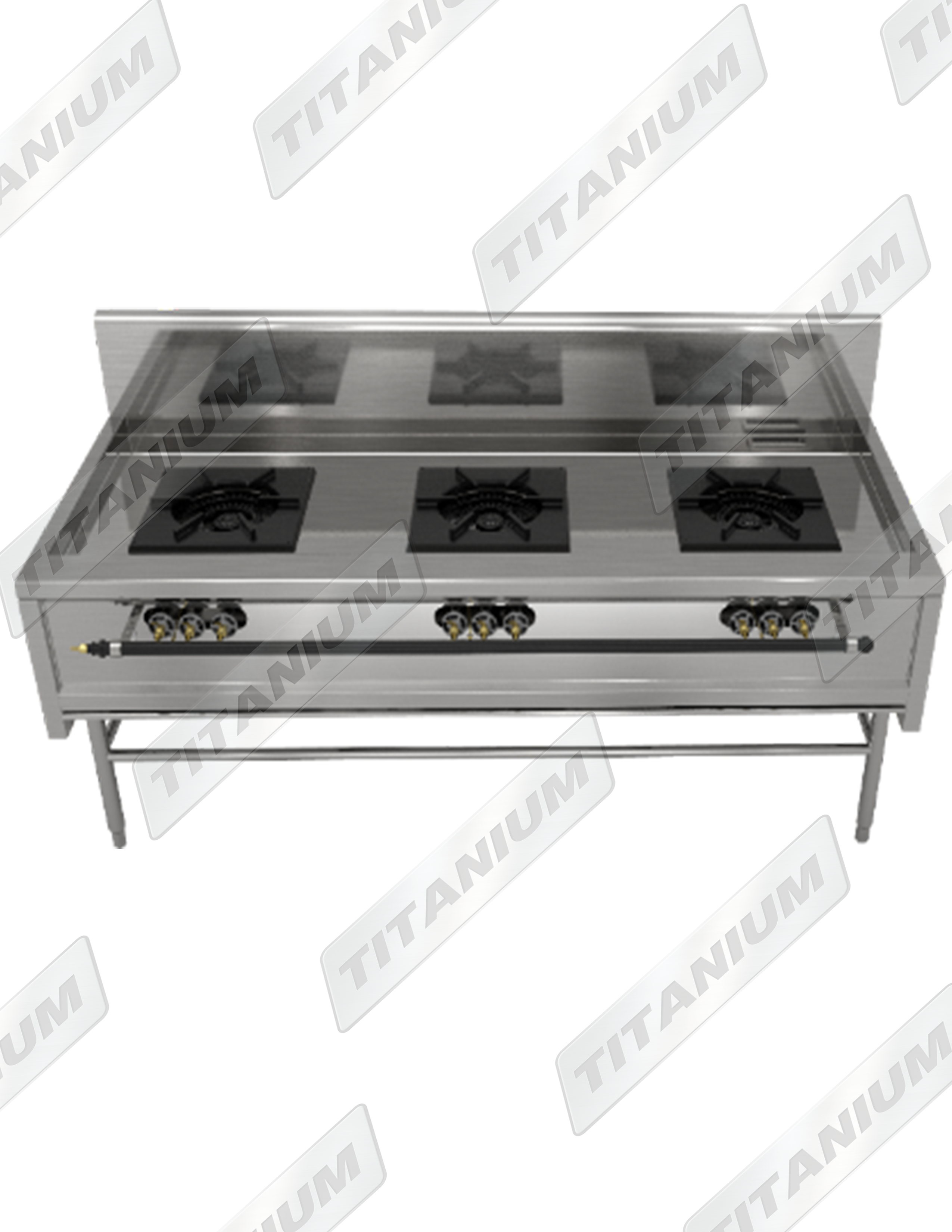 OPEN TOP LOW PRESSURE, 3 BURNERS